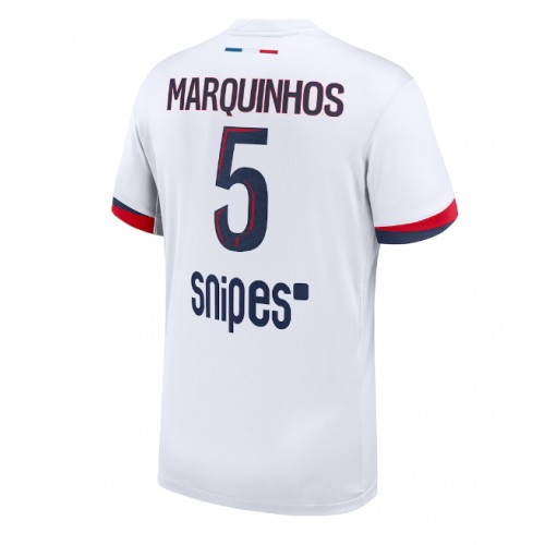 Paris Saint-Germain Marquinhos #5 Bortatröja 2025-26 Kortärmad Paris Saint-Germain Marquinhos #5 Bortatröja 2025-26 Kortärmad